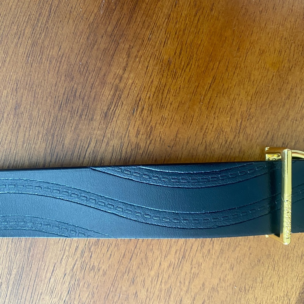 Reversible Black Belt Gold Buckle - Picture 14 of 14